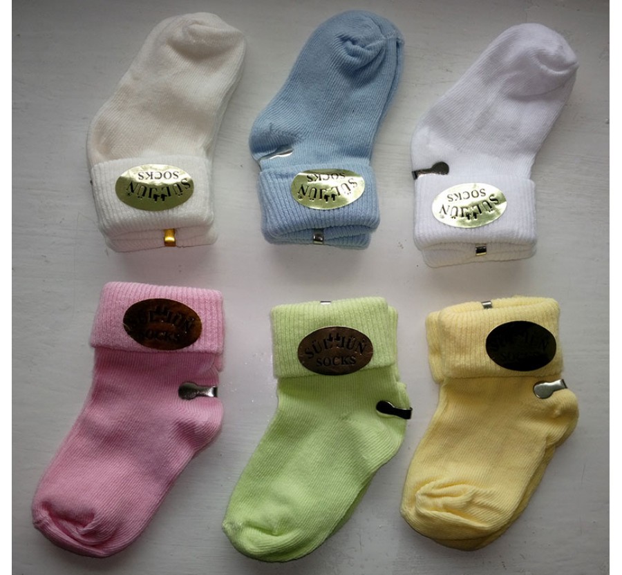 Носки для новорождённых, возраст от 0 до 3 месяцев